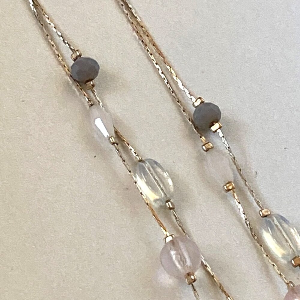 Lot of 2 Anne Klein Loft Outlet jewelry GOLD SILVERTONE PEARL bead Necklaces - Picture 12 of 15